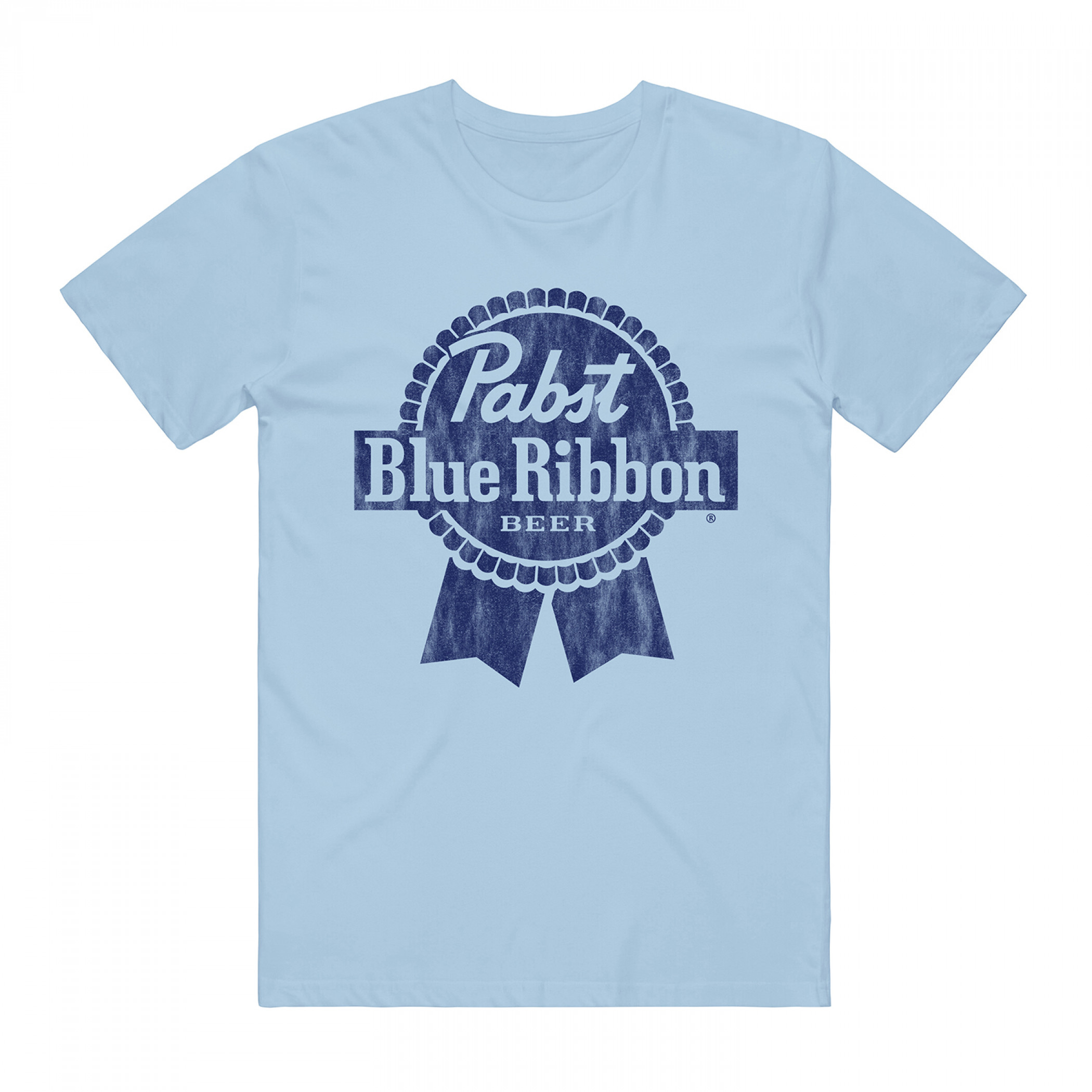 Pabst Blue Ribbon Blue Logo on Blue Colorway T-Shirt